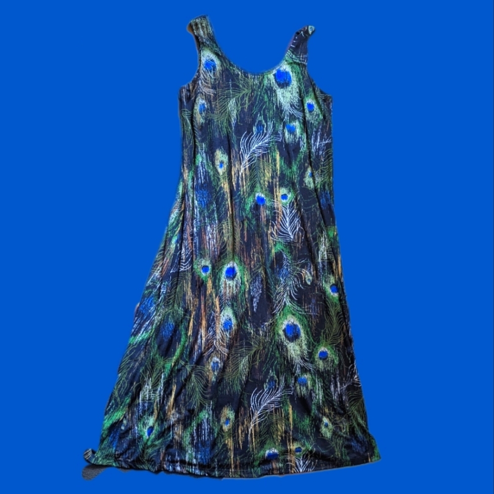 OS Vntg PEACOCK dress